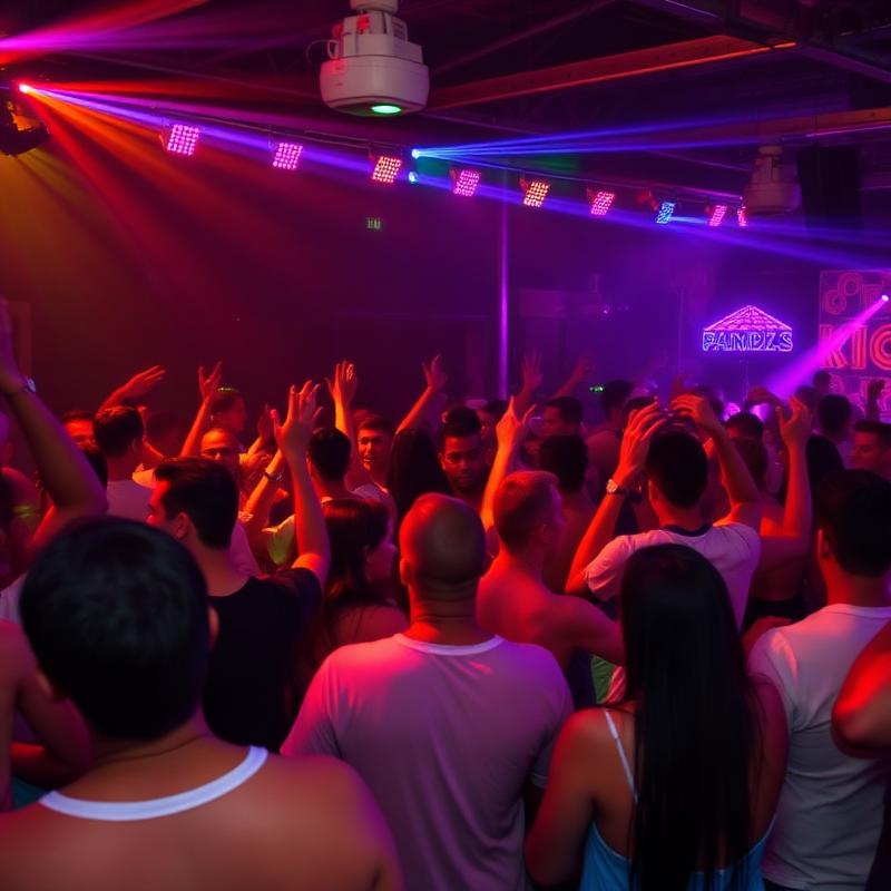 Caribbean party crowd